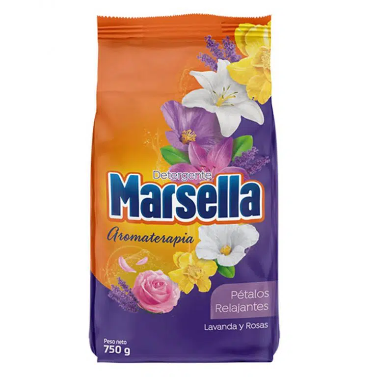Detergente en Polvo Marsella Bolsa 750 gr Pétalos Relajantes