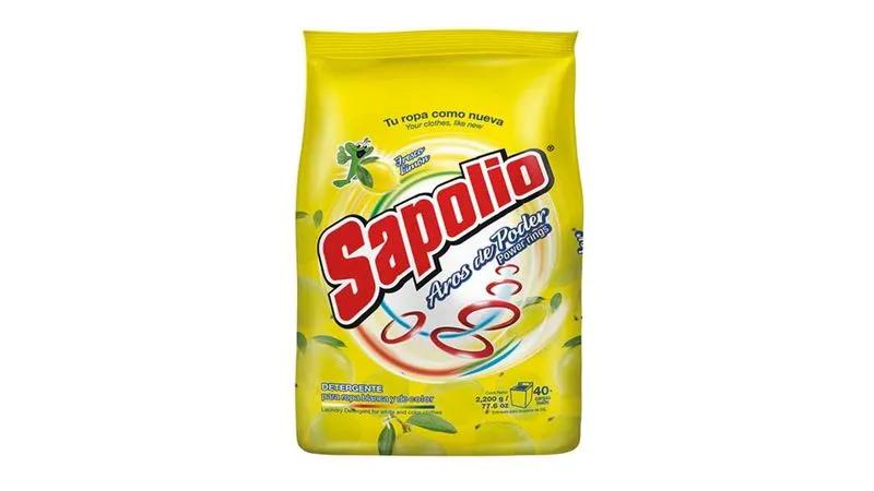 Detergente en Polvo Sapolio Bolsa 2 Kilos Limón (Amarillo)