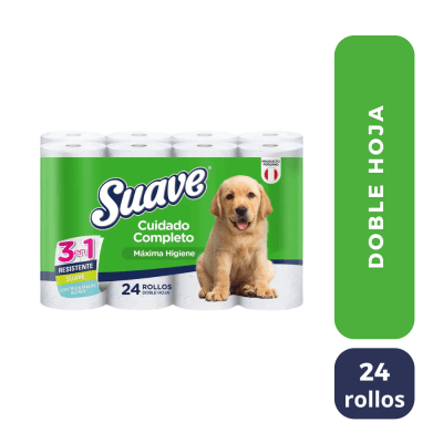 Papel Higiénico Doméstico Suave Etiqueta Verde Paquete x 24 Rollos