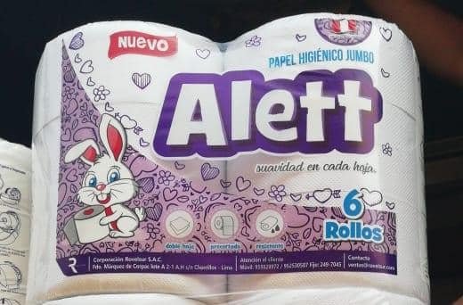 Papel Higiénico Jumbo Alett Doble Hoja 100 Metros Paquete x 6 Rollos
