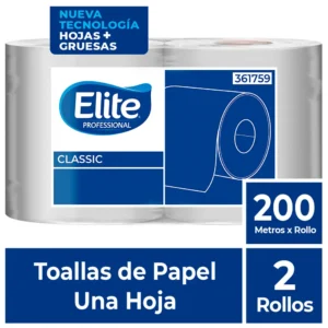 papel toalla jumbo Elite Ecologico Classic 200 mts
