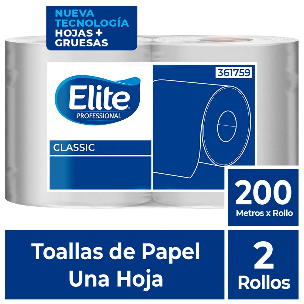 apel Toalla Jumbo Elite Ecologico Classic 200 Metros Paquete x 2 Rollos