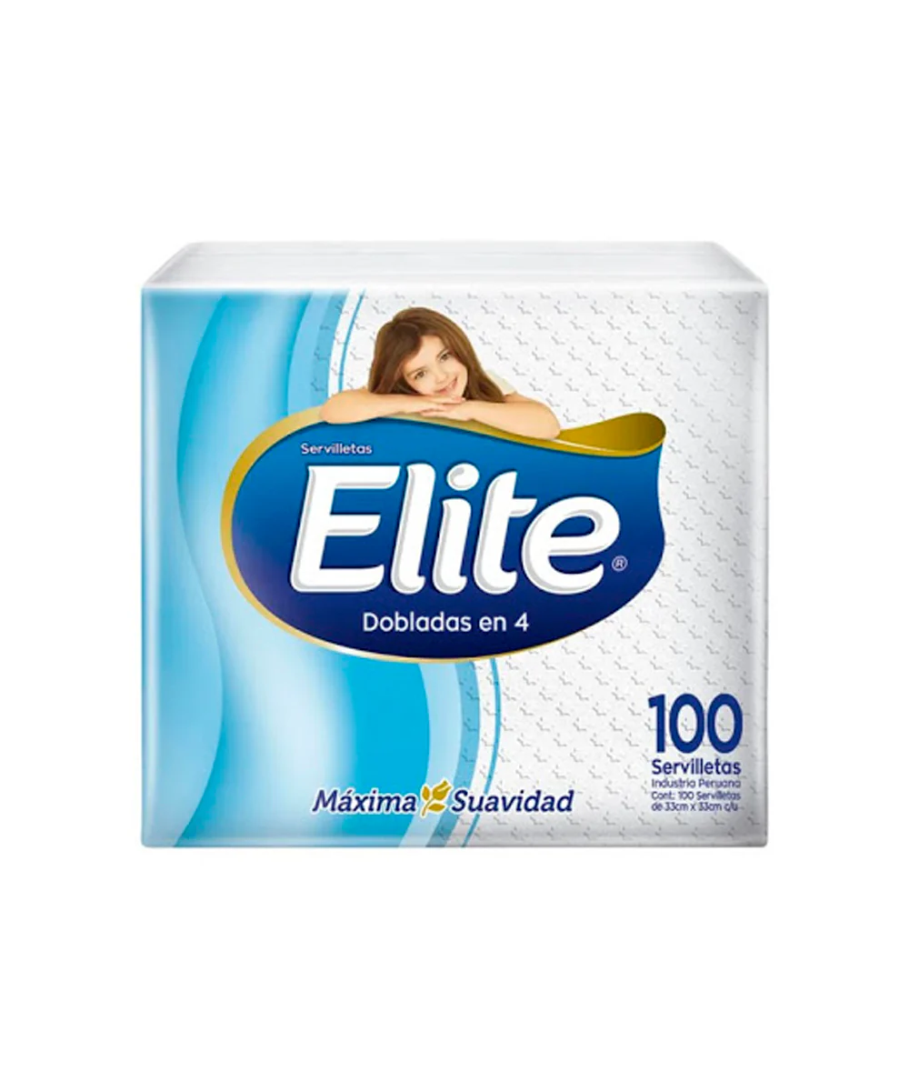 paquete de serilletas cortadas elite 100