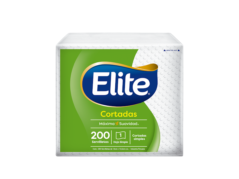 paquete de servilletas cortadas elite 200